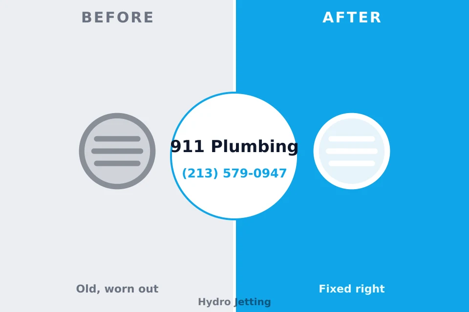 Before and after: plumbing repair Hazen, ND